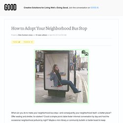 How to Adopt Your Neighborhood Bus Stop