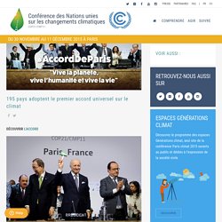195 pays adoptent le premier accord universel sur le climat