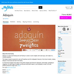 Adoquin - Fonts