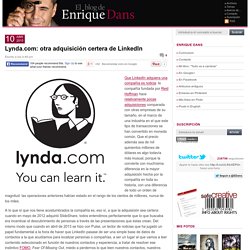 Lynda.com: otra adquisición certera de LinkedIn