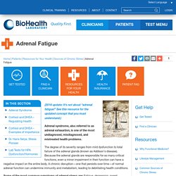 Adrenal Fatigue Test To Overcome Chronic Stress