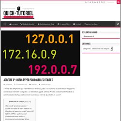 Adresse IP : quels types pour quelles utilité ?