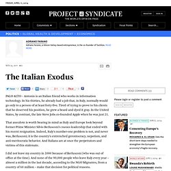 The Italian Exodus - Adriano Farano
