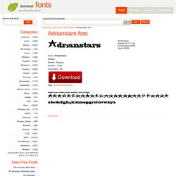 Adrianstars download free fonts