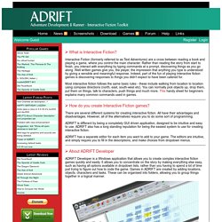 ADRIFT: Create your own Interactive Fiction