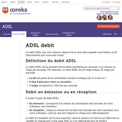 ADSL debit : infos et conseils sur le débit ADSL