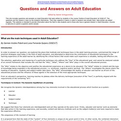 Adult Education FAQS