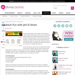 Adult Fun with Jell-O Shots