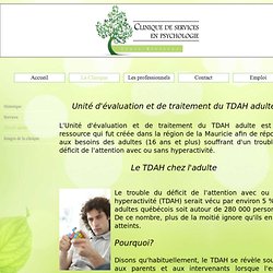 TDAH adulte - Psychologue Trois-Rivières