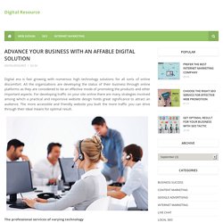 Advance your business with an affable digital solution