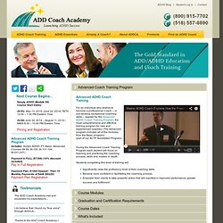 Advanced ADD / ADHD Coach Training