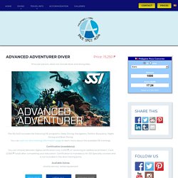 Advanced Adventurer Diver - Dive Spot Asia