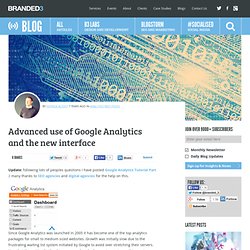 Advanced use of Google Analytics and the new interface