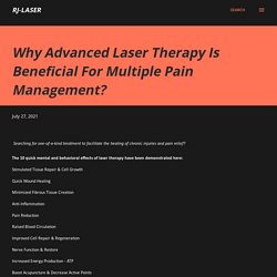 Why Advanced Laser Therapy Is Beneficial For Multiple Pain Management?
