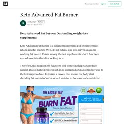 Keto Advanced Fat Burner - smit johan - Medium