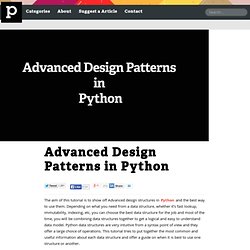 Advanced Design Patterns in Python