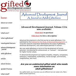 Advanced Development Journal