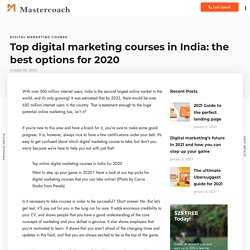 Top advanced digital marketing courses in India: the best options for 2020