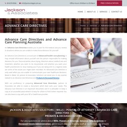 Advanced Care Directives
