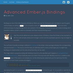 Advanced Ember.js Bindings - holy moly