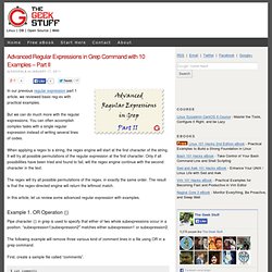 Advanced Regular Expressions in Grep Command with 10 Examples – Part II