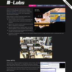 ARTIQ: Advanced Real Time Infrastructure for Quantum physics » M-Labs
