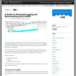 A Guide on Advanced Logging and Benchmarking with FirePHP