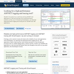 Advanced ASP.NET Logging and Tracing - SmartInspect