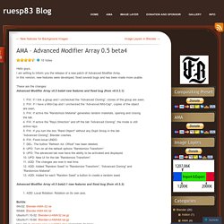 AMA – Advanced Modifier Array 0.5 beta4