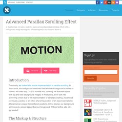 Advanced Parallax Scrolling Effect