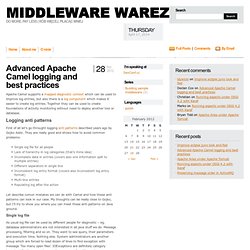 » Advanced Apache Camel logging and best practices Middleware Warez
