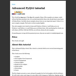 Advanced PyQt4 e-book
