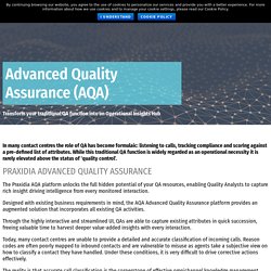 Advanced Quality Assurance (AQA)