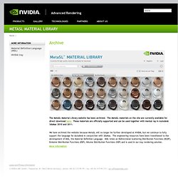 MetaSL Material Library