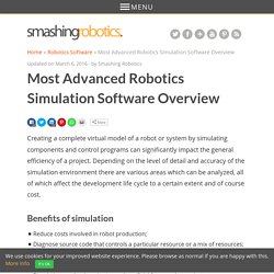 Most Advanced Robotics Simulation Software Overview