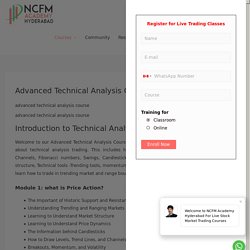 Advanced Technical Analysis Course - NCFM Academy Hyderabad