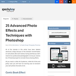 25 Advanced Photo Effects and Techniques for Photoshop