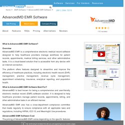 AdvancedMD EHR Software Free Demo 2021 Reviews
