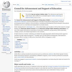 Council for Advancement and Support of Education