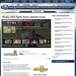 USA advances to Gold Cup quarterfinals, defeats Cuba 4-1 - Gold Cup News