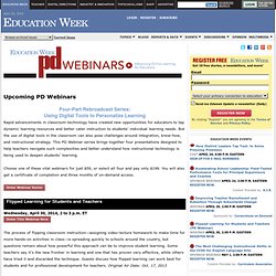 PD Webinars- Advancing Online Learning for Educators