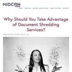 Why Should You Take Advantage of Document Shredding Services?