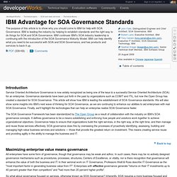 Advantage for SOA Governance Standards