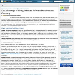 Key Advantage of hiring Offshore Software Development Company by Nilesh S.