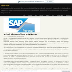 In-Depth Advantage of Being an SAP Partner