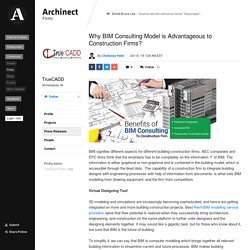 Why BIM Consulting Model is Advantageous to Construction Firms?