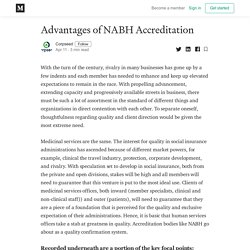 Advantage of NABH Accreditation