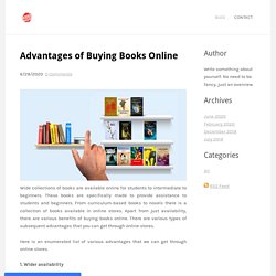 Advantages of Buying Books Online - BooksWagon Book Store In India
