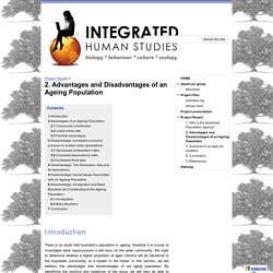2. Advantages and Disadvantages of an Ageing Population - IHST1110 Project