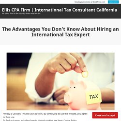 The Advantages You Don’t Know About Hiring an International Tax Expert